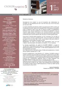 Bulletin trimestriel - 4ème trimestre 2016