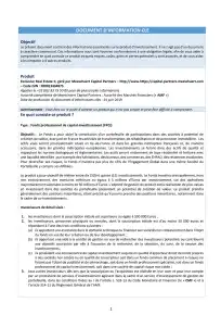 Informations clés (DIC)