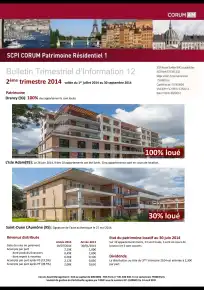 Bulletin trimestriel - 2ème trimestre 2014
