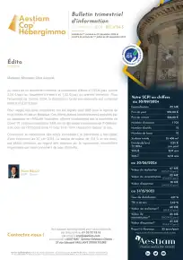 Bulletin trimestriel - 3ème trimestre 2024