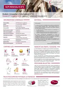 Bulletin trimestriel - 3ème trimestre 2019