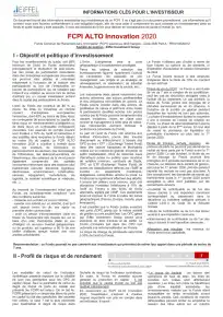 Informations clés (DIC)