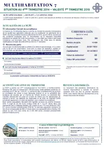 Bulletin trimestriel - 4ème trimestre 2014