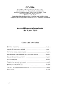 Rapport annuel - 2009