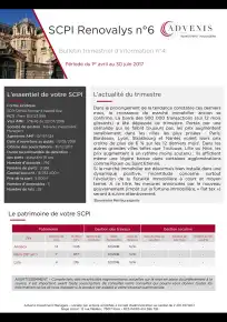 Bulletin trimestriel - 2ème trimestre 2017