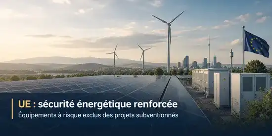 Exclusion de certaines technologies chinoises des projets énergétiques de l'UE