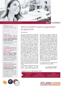 Bulletin trimestriel - 4ème trimestre 2019