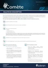 Bulletin de souscription (BS) vierge