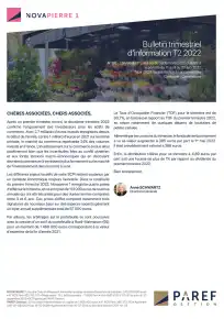 Bulletin trimestriel - 2ème trimestre 2022