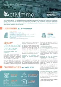 Bulletin trimestriel - 3ème trimestre 2021