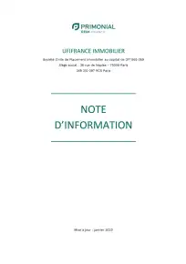 Note d'information - 2023