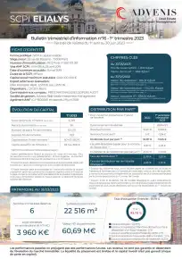 Bulletin trimestriel - 1er trimestre 2023
