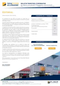 Bulletin trimestriel - 1er trimestre 2019