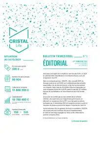 Bulletin trimestriel - 4ème trimestre 2021