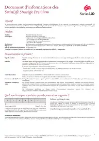 Information clé (DIC)