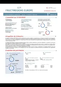 Bulletin trimestriel - 1er trimestre 2020