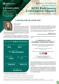 Bulletin trimestriel - 3ème trimestre 2023