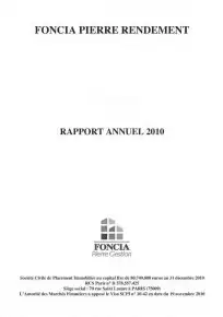 Rapport annuel - 2010