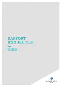 Rapport annuel - 2019