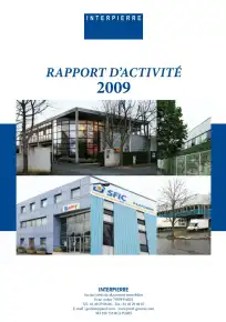 Rapport annuel - 2009