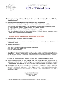 Bulletin de souscription (BS) remplissable