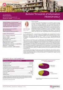 Bulletin trimestriel - 4ème trimestre 2017