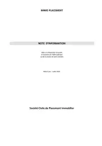 Note d'information - 2021