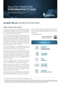 Bulletin trimestriel - 3ème trimestre 2024