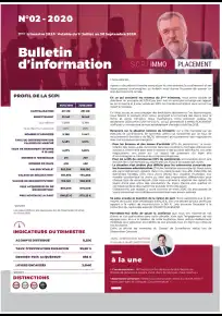 Bulletin trimestriel - 2ème trimestre 2020
