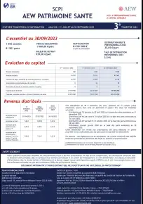 Bulletin trimestriel - 3ème trimestre 2023