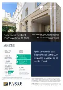 Bulletin trimestriel - 1er trimestre 2022