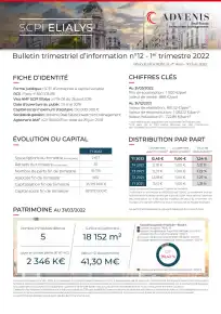 Bulletin trimestriel - 1er trimestre 2022