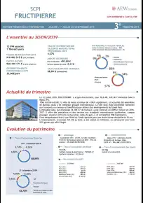Bulletin trimestriel - 3ème trimestre 2019