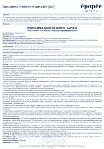 Informations clés (DIC) - 2026