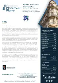 Bulletin trimestriel - 3ème trimestre 2023