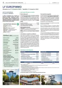 Bulletin trimestriel - 3ème trimestre 2022