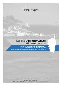 Bulletin semestriel - 1er semestre 2025