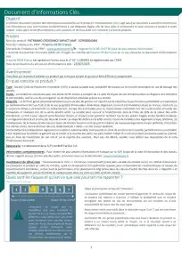 Informations clés (DIC) - 2025