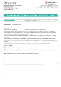 Mandat de prélèvement Sepa