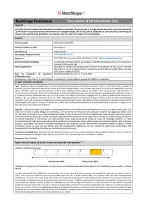 Informations clés (DIC) - 2023