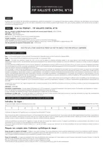 Informations clés (DIC) - 2025