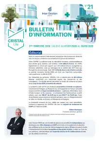 Bulletin trimestriel - 2ème trimestre 2026