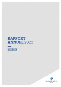 Rapport annuel - 2020