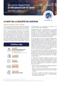 Bulletin trimestriel - 2ème trimestre 2025