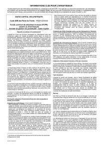 Information clé (DIC)