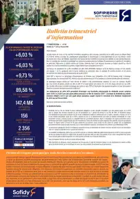 Bulletin trimestriel - 1er trimestre 2026