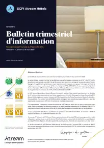 Bulletin trimestriel - 4ème trimestre 2024