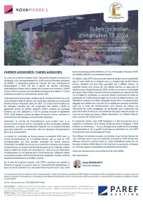 Bulletin trimestriel - 3ème trimestre 2024