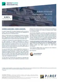 Bulletin trimestriel - 4ème trimestre 2022