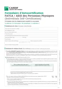Formulaire FATCA